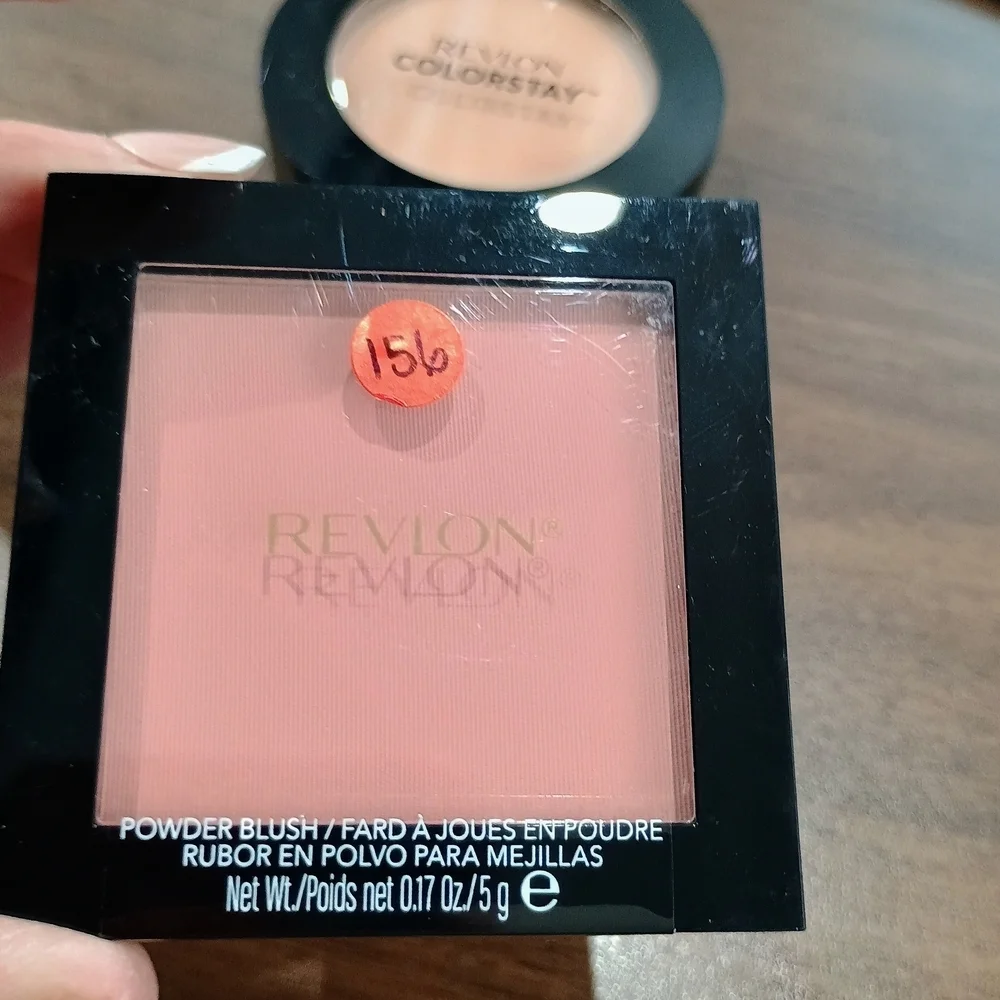 Revolution Conceal & Hydrate Foundation, Revlon Blush And Revlon Pressed Powder